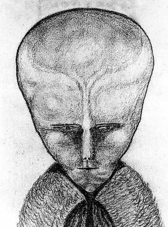 Lam.  Aleister Crowley prétend avoir contacté une intelligence extraterrestre et il a fait un dessin de quoi il ressemblait en 1918.